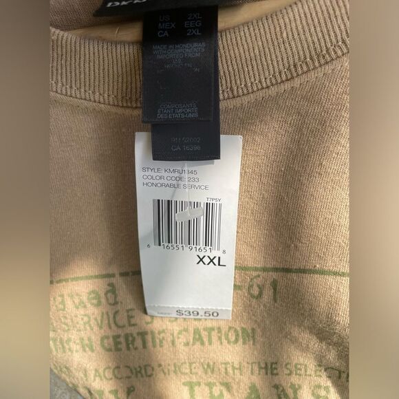 NWT DKNY Vintage Honorable Service T-Shirt National Defense XXL - Picture 10 of 12